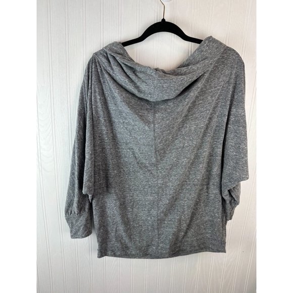 We The Free Gray Cowl Neck yLong Sleeve top Size medium - Picture 4 of 4